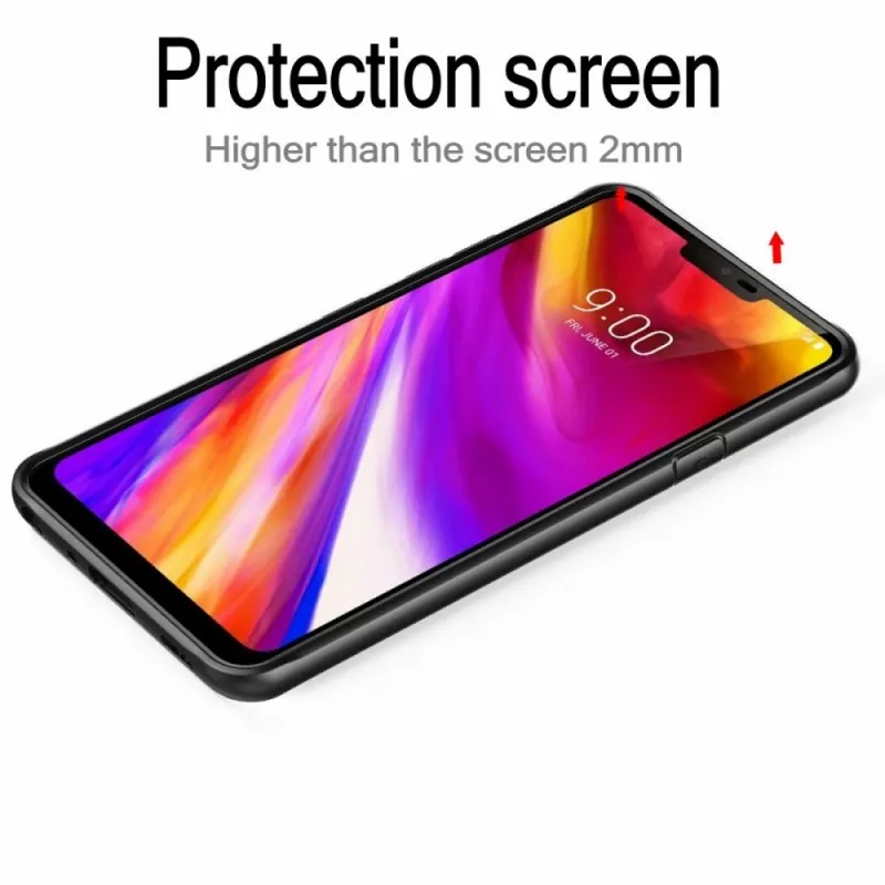 Shockproof Case For LG V40 ThinQ Cover Air Cushion Bumper Hard Plastic Thin Transparent Silicone TPU Cover For LG G7 ThinQ Case (6)