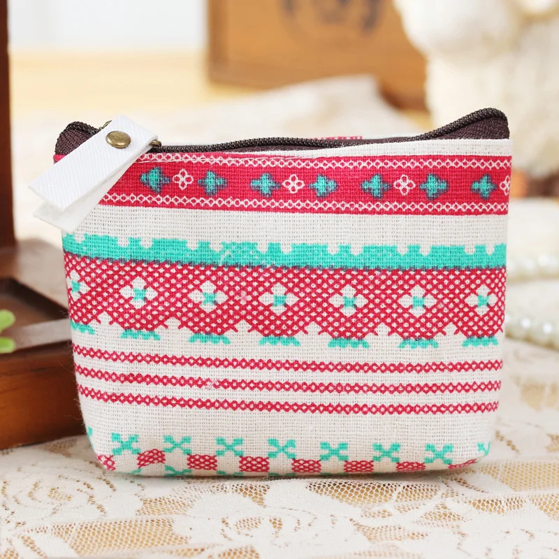 prativerdi Portable Retro Durable Linen Case Mini Earphone Storage Bag Money Box For USB Charger Cable Coin Travel Organizer 3