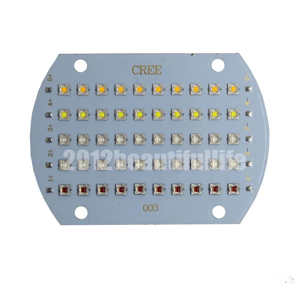 Cree Xpe2 Xpe2 50w 5 Channels High Power Led On Copper Pcb For Plant Growing Led Bulbs