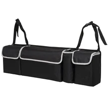 Органайзер для багажника автомобиля, регулируемая сумка для хранения на заднем сиденье, большая вместительность, многофункциональные органайзеры на заднем сиденье автомобиля Oxford, аксессуары для интерьера