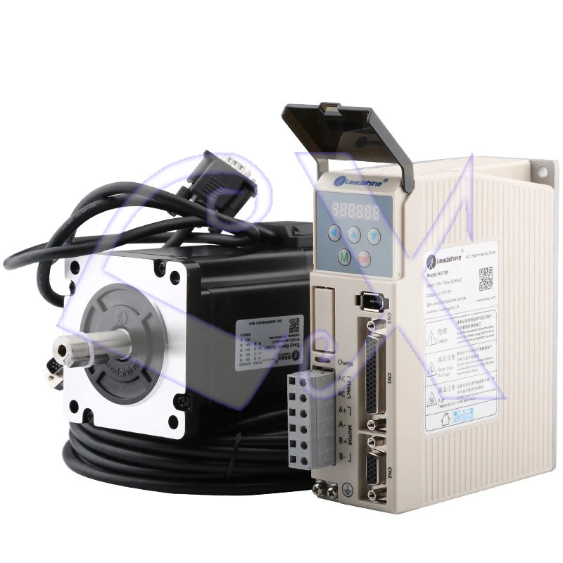 

Leadshine AC Servo Motor Drive Kit ACM2-06004H2F1-E23-65 23 bit Motor + L7-400 Driver with 3M Cable