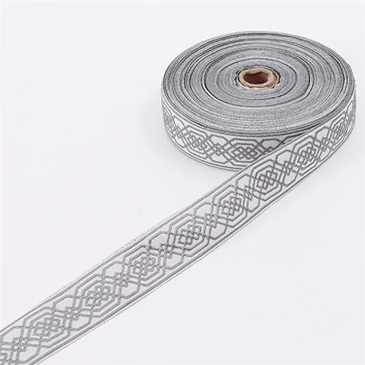 6  25mx3cm Jacquard Ribbon For Home Textile Curtain Printed Satin Ribbon Handmade Diy Wedding Decor Cake Box Clothing Gift Ribbons