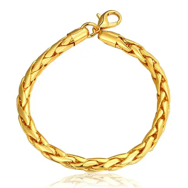 Solid Gold Baby Bracelet / 10K SOLID GOLD BABY ID BRACELET 5.75" LONG