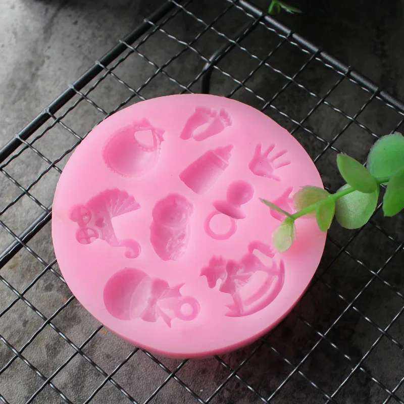 

Baby Series Silicone Mould DIY Fondant Cake Mould Gummy Dry Pez Mould Chocolate Baking Utensil