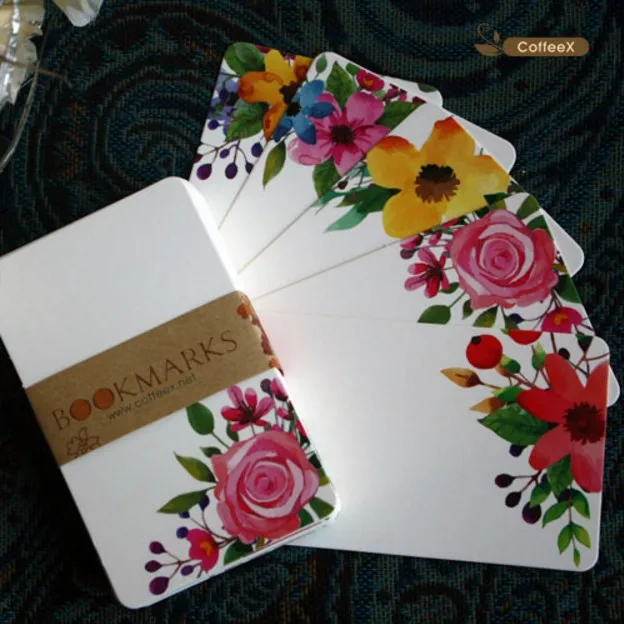 

Darling Blank DIY Series Flowers Word Card Message Card Blank Card 50 / Set Handmade Greeting Cards Christmas Gifts Postcards