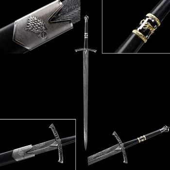 

Game of Thrones Ned Eddard Stark Ice Sword Replica Sword Stainless Steel Blade Home Decor