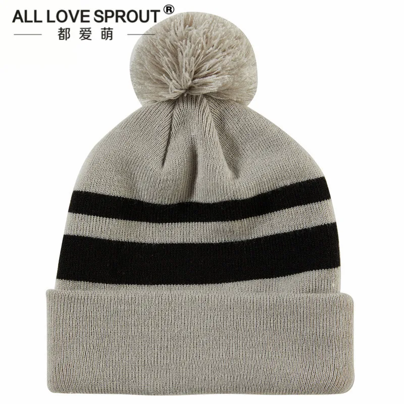 

2019 Beanie Winter Knitted Hats Woman Beanies Double Braided Warm Hat Girls Autumn Woobies Skull Caps Bone Bonnet Pompon Gorro