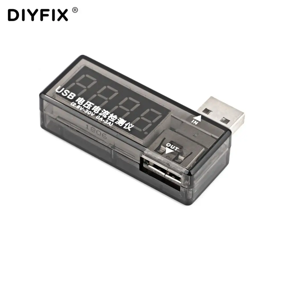 DIYFIX USB зарядное устройство Доктор цифровой сотовый телефон батарея тестер детектор USB Напряжение измеритель тока