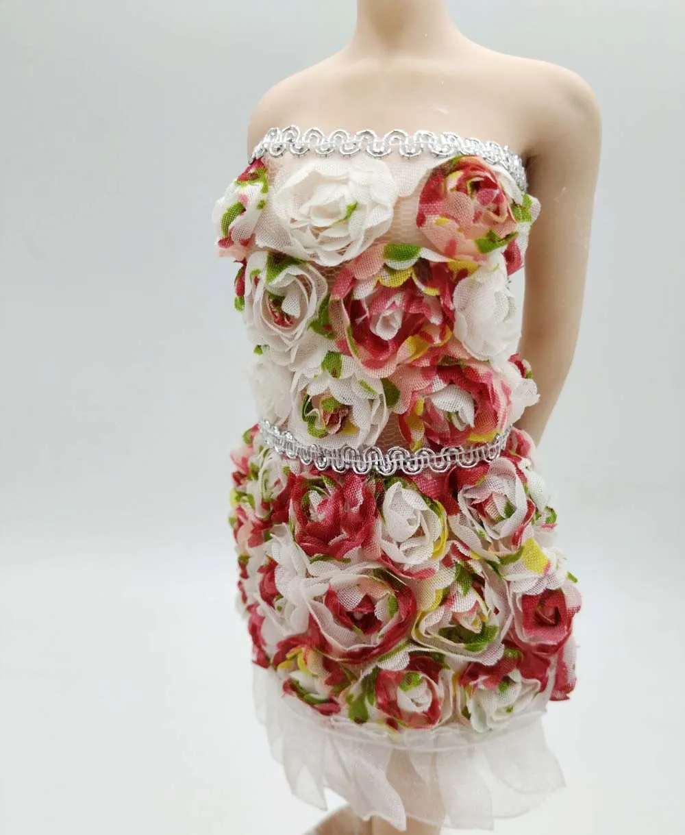 

1/6 Scale Cute Strapless Dress Clothing Skirt for 12inch Action Figure Phicen JIAOUL Doll Collection Toy