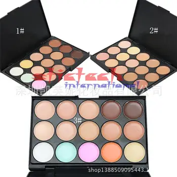 

by ems or dhl 500pcs 15 Colors Face Concealer Neutral Palette 15 Color Makeup Tools Scar Cream Face Camouflage Body Foundation