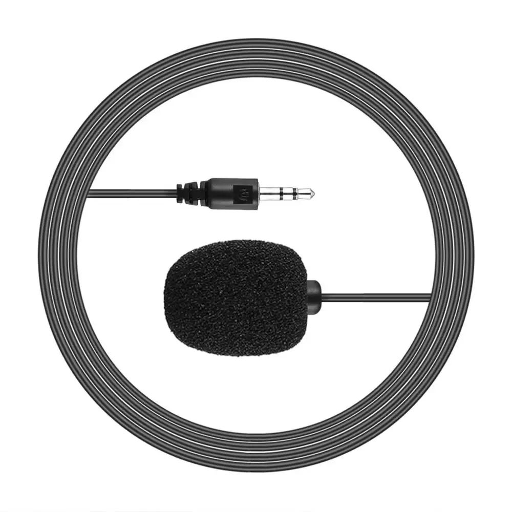 

Portable External 3.5mm Hands-Free Mini Wired Collar Clip Lapel Lavalier Microphone For PC Laptop Loudspeaker