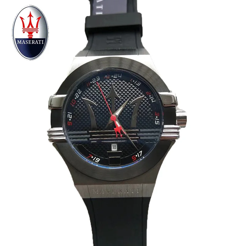 

2018 Maserati Casual Quartz Men's Waterproof Watch Display Date Men's Business Watch