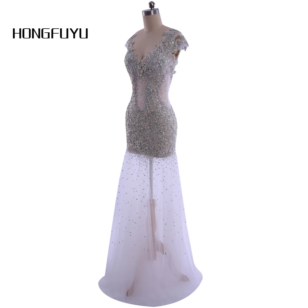 2016-prom-dresses-sexy-V-Neck-backless-mermaid-prom-dress-with-tulle-skirt-vestido-de-formatura