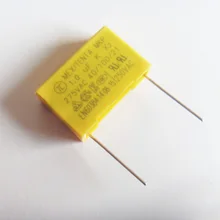 20pcs/lot X2 Safety Capacitor 275VAC 1uF 1000nF 105K Pin 22mm