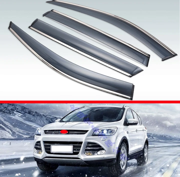 4 шт. пластиковые наружные дефлекторы от солнца и дождя для Ford Escape Kuga 2013-2019 |