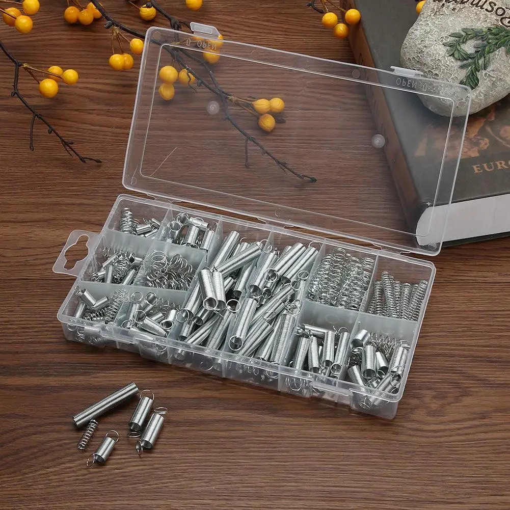 

HHO 200 pcs Steel Spring Extension Tension Pressure Springs Set Hardware Tools