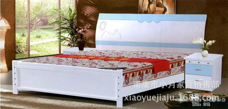 Высокое качество кровать дуб мебель для спальни кровать кровать 3995