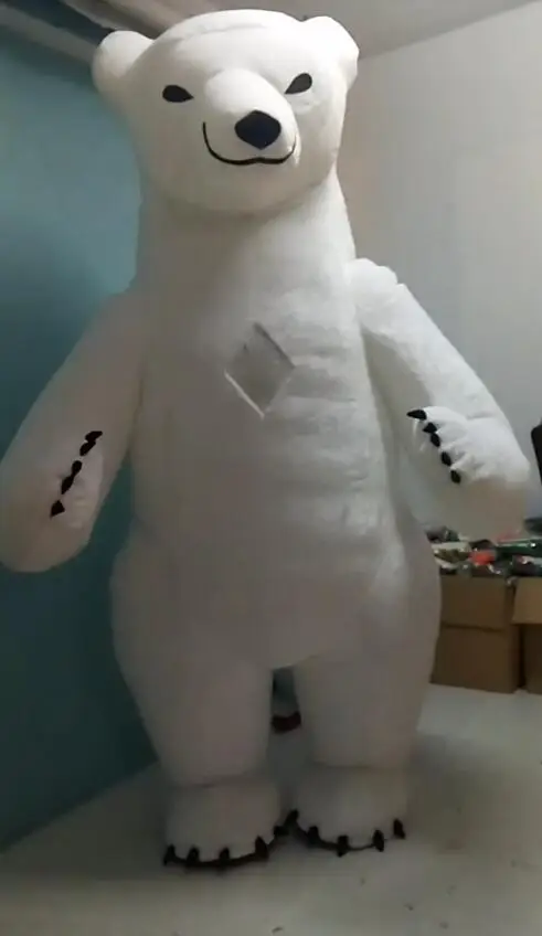 flat hair polar bear