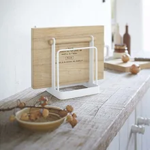 Японская стильная деревянная железная стойка для хранения тарелок полка для хранения Органайзер Домашний для хранения кухонный инструмент для разделки полотенец Крышка для горшка