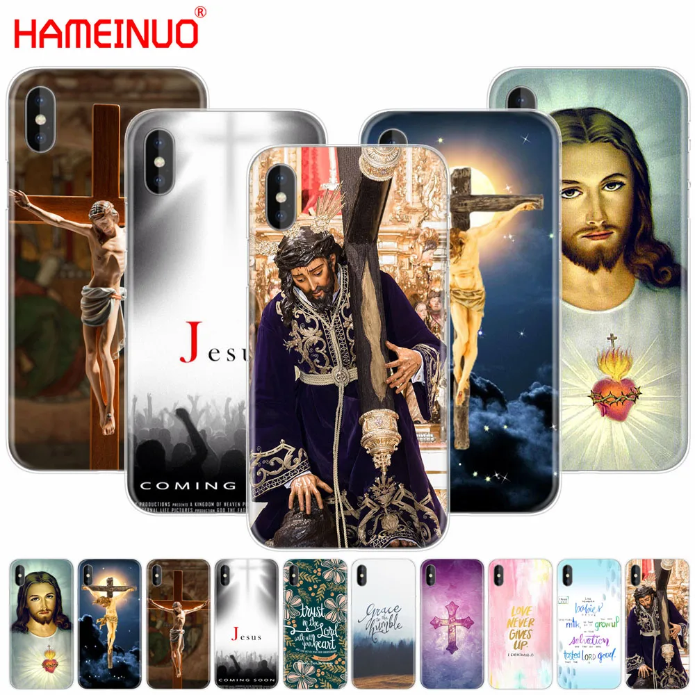 

HAMEINUO bible quotes verse Jesus cross cell phone Cover case for iphone X 8 7 6 4 4s 5 5s SE 5c 6s plus