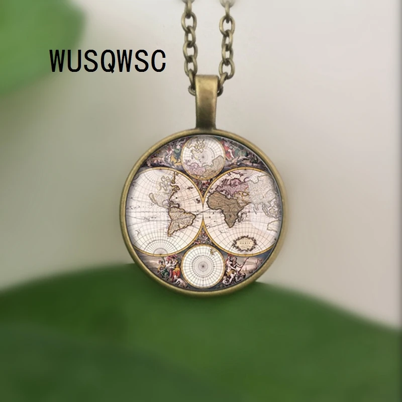 WUSQWSC новейшие стили стеклянный купол винтажное ожерелье с дизайном Глобус