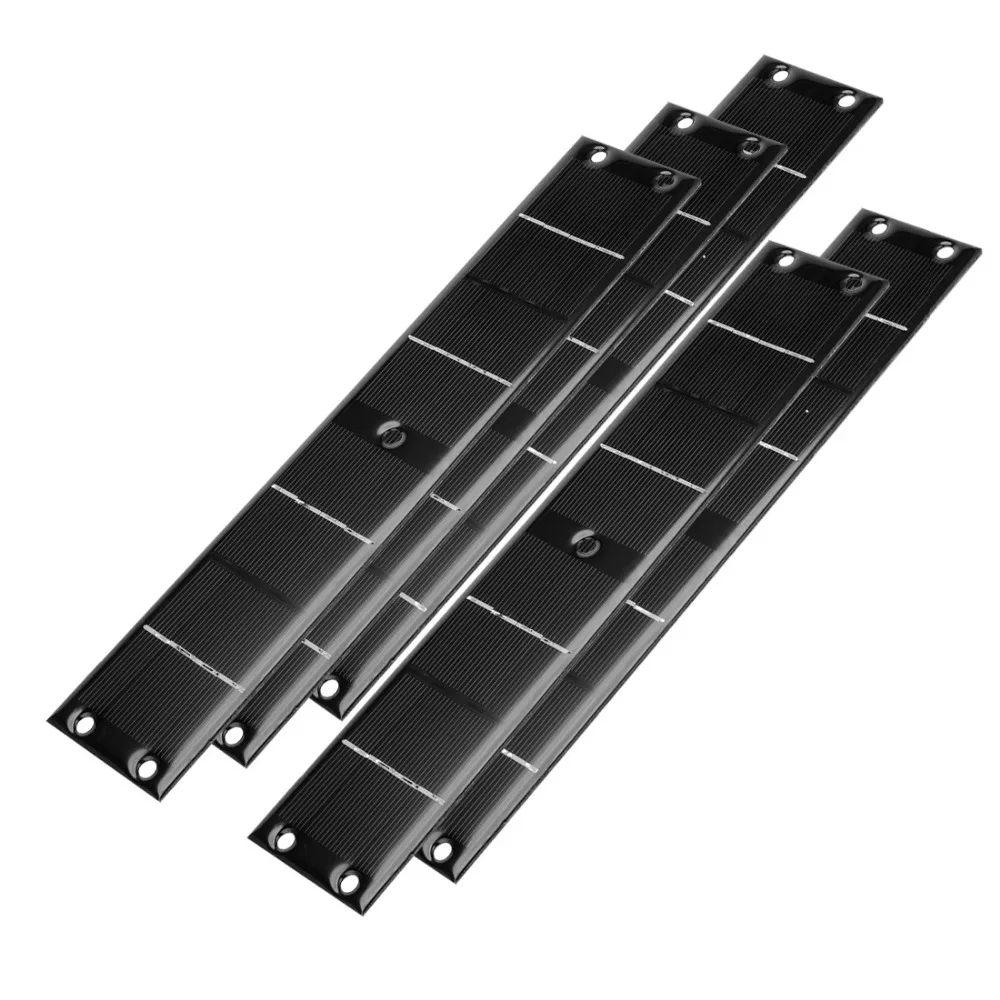 

Uxcell 5Pcs 8V 200mA Poly Mini Solar Cell Panel Module DIY for Phone Light Toys Charger 288mm x 53mm