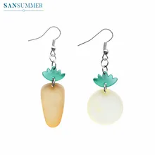 Trendy Turnip Earrings For Women Brincos Women Statement Dangle Earrings Fashion Minimalist Jewelry Boucle D Oreille Asymmetric 2017 korean ear accessories fashion statement earrings boucle d oreille rhinestone flower beads tassel earrings new jewelry
