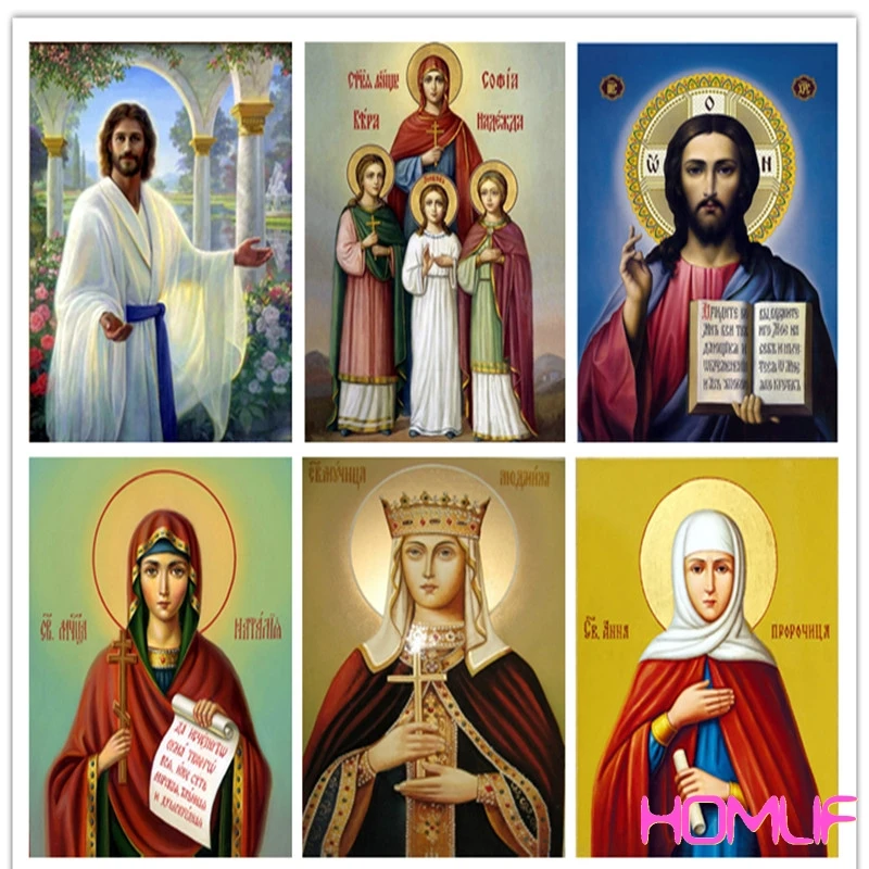 

Diamond embroidery Virgin Mary Jesus Religion holy family diamond painting cross stitch diamond mosaic picture of rhinestones