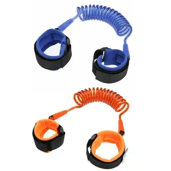 

1.5m Kids Outdoor Walking Anti Lost Wrist Leash Baby Safety Wrist Link Rope Harness Children Dual-safety buckle wristband Belt
