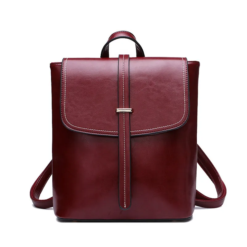 

DAYGOS Backpack Women Genuine Leather Bag Women Bag Cow Leather Women Backpack Mochila Feminina School Bags for Teenagers