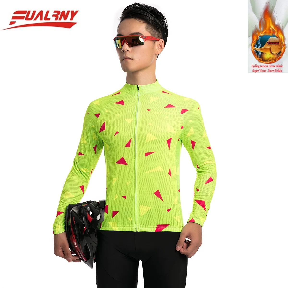 Thermal Fleece jersey Ropa Ciclismo Cycling Jersey/winter Fleece/MTB Bike Clothes Fluorescence 17 color NEW Team FUALRNY | Спорт и
