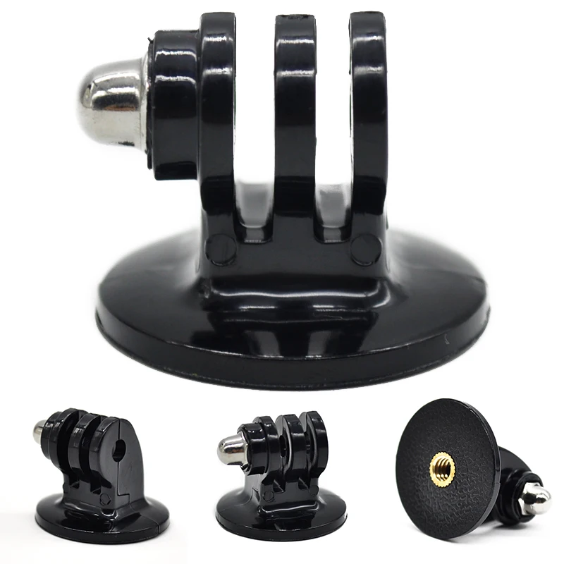 

1PCS Black Tripod Camera Accessories PC Stainless Steel Mount Adapter Phone Tripod Adapter for Go pro Hero 3 2 1 HM601W