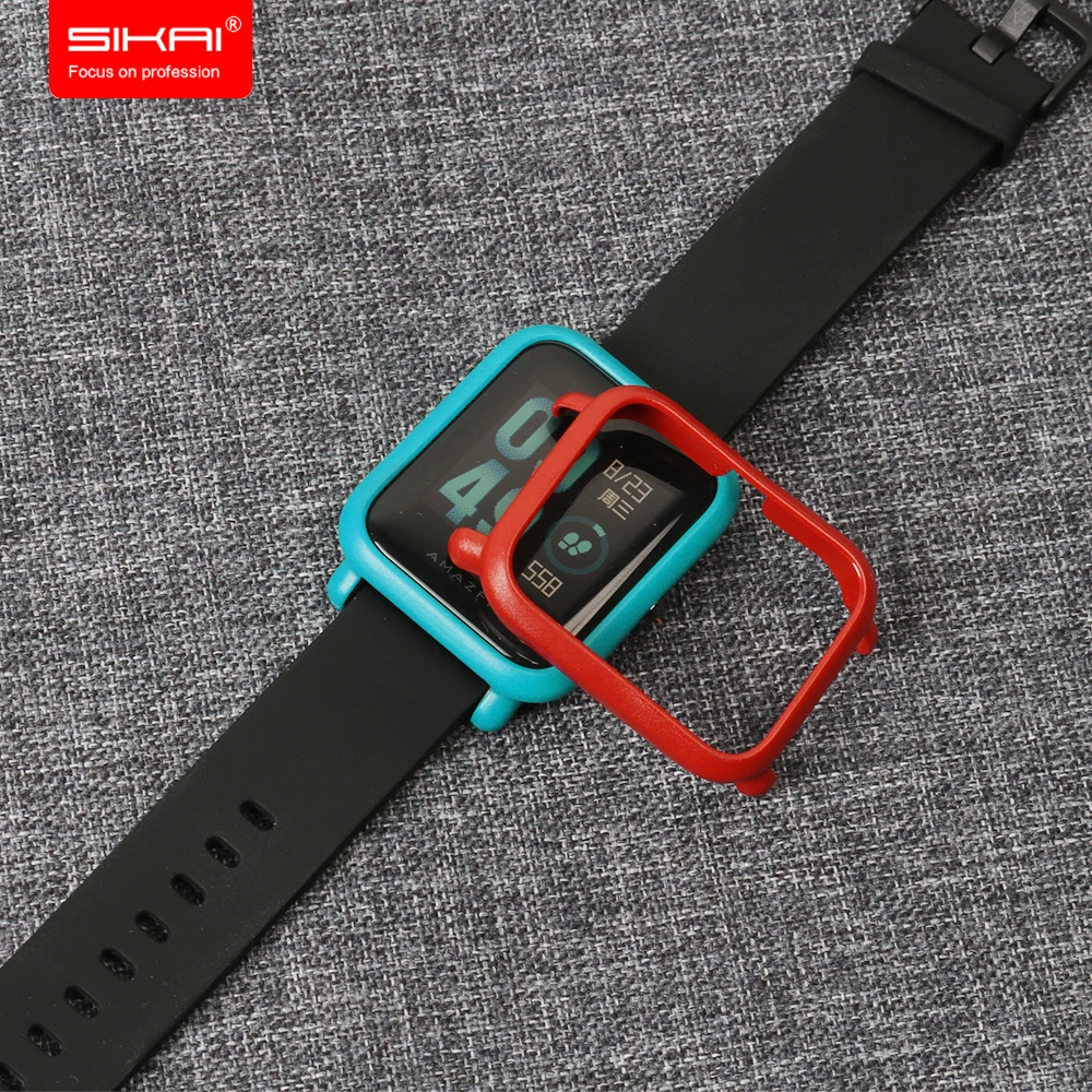 Твердый пластиковый защитный чехол SIKAI для Amazfit часов Xiaomi Huami Bip Youth lite