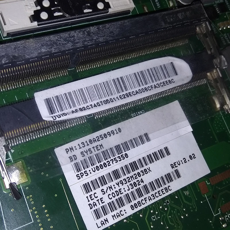 Оригинальная материнская плата для ноутбука Toshiba S855 L855 PGA989 HM76 DDR3 V000275350 DK10FG 6050A2509901