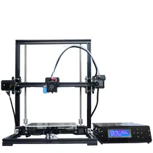 Full Aluminium 3D Printer DIY KIT Auto Leveling 220*220*300mm Printing size LCD 2004A Cover Box US RU Stock + 20M PLA filament