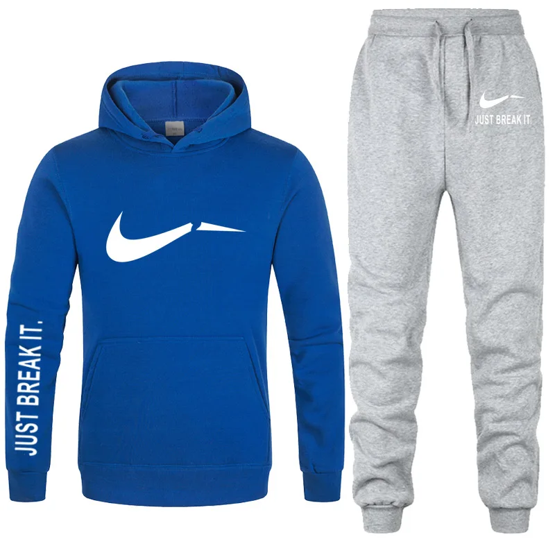 New 2019 Brand Tracksuit men thermal underwear Men Sportswear Sets Fleece Thick hoodie+Pants Sporting Suit Malechandal hombre