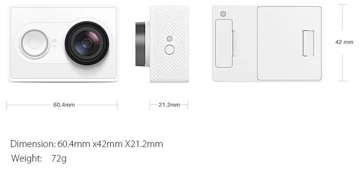 Xiaomi Xiaoyi WiFi Action Camera 16MP 60FPS Ambarella 184850 10
