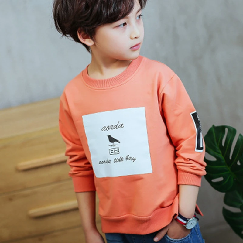 Baby boy Children's T-shirt Long sleeve cotton tops clothes spring and autumn Cartoon bird printing pattern kids sweatshirts tops clothing (11)