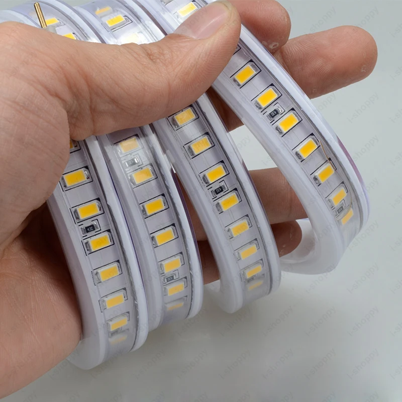 Medidores Super-brilhante Flexível Tira Leds Impermeável Suave Lâmpada Plug 63 Led Luz 15 63 metros super-brilhante led flexível tira de
