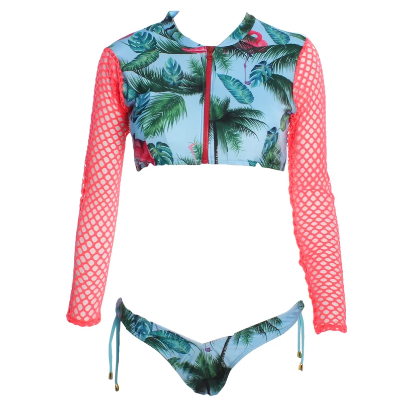 

Solid Triangle Bikini 2018 Sexy Brazilian Swimsuit Thong Female Push Up Brazil Biquini Halter Zipper Beach Bathing Suit Women