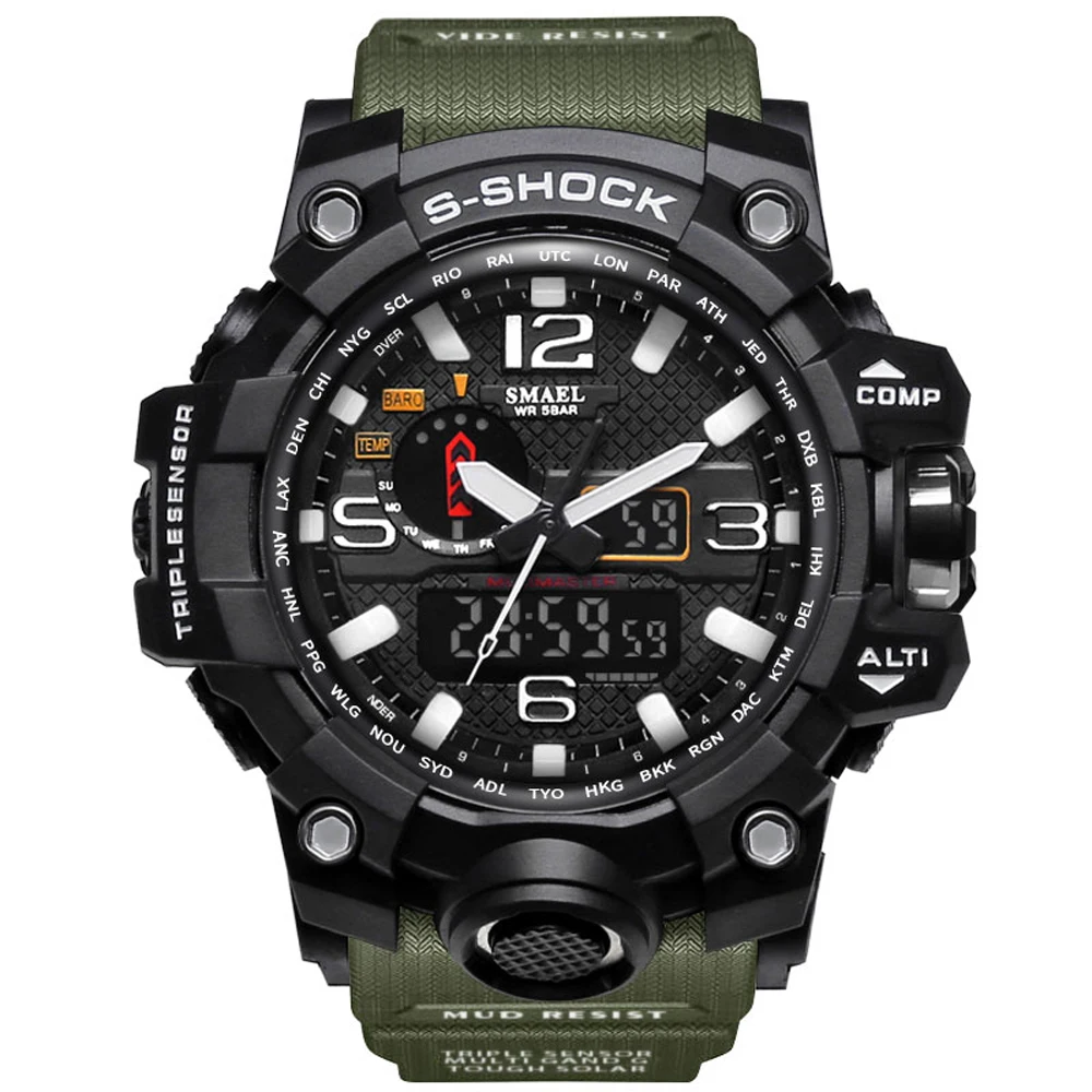 

New G Style Men Sports Watches Big Dial Quartz Digital Watch For Men Luxury Brand Shock Military LED Waterproof Men Wristwatches