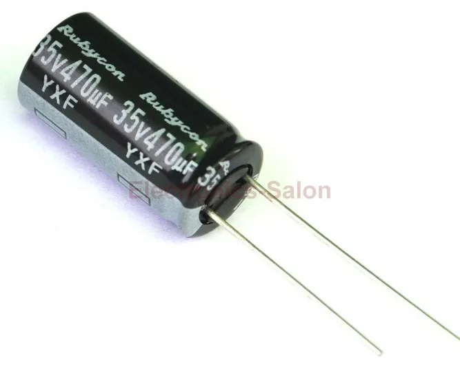 

( 20 pcs/lot ) 470uF/35V RUBYCON YXF Electrolytic Capacitor, Long Life, Low Impedance.