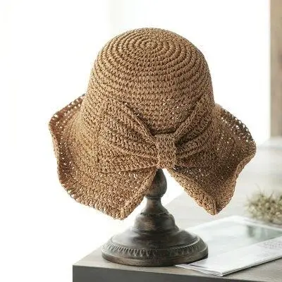 brim and bow summer hat