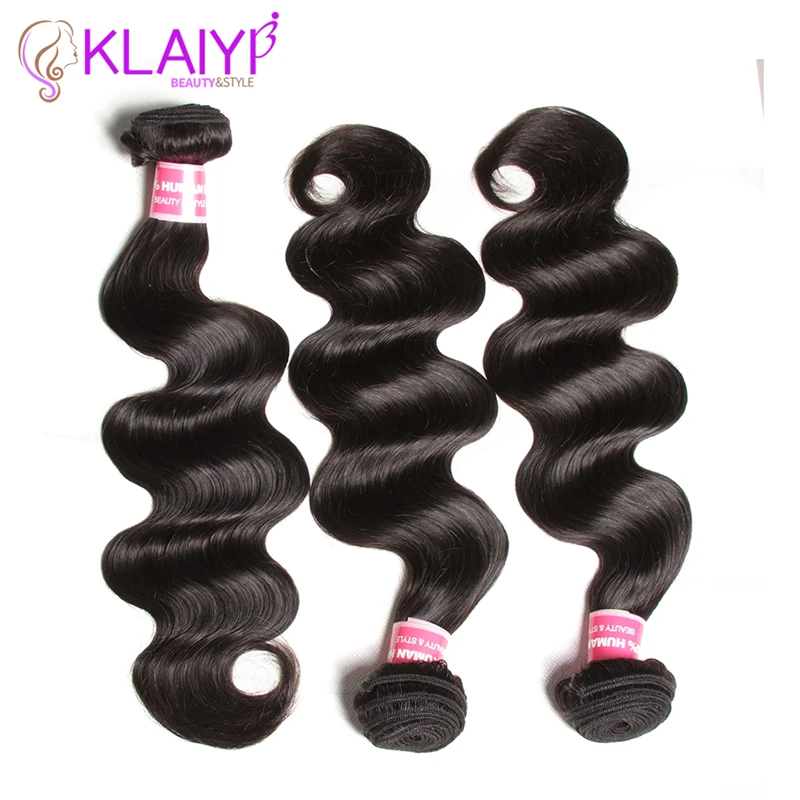 Klaiyi Hair Body Wave Bundles Indian Hair 1 Piece 100 gram Human Hair Weave Natural Color Extension Remy Hair Klaiyi Hair Body Wave Bundles Indian Hair 1 Piece 100 gram Human Hair Weave Natural Color Extension Remy Hair