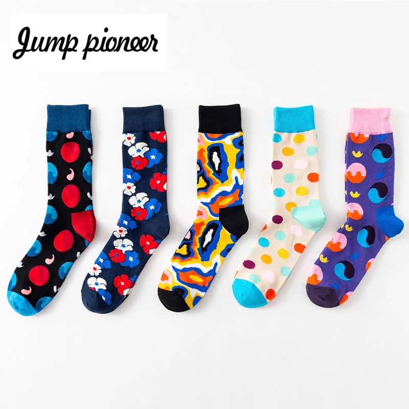 Для мужчин и Для женщин Happy Socks Новинка Дизайн носки harajuku свадебный подарок хлопок дышащая платье нейтрального носки Eur37-43