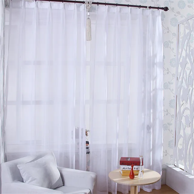 Best Offers Byetee Modern Solid White Yarn Kitchen Tulle Curtains for Living Room Bedroom Home Decor Window Sheer Curtains Best Offers Byetee Modern Solid White Yarn Kitchen Tulle Curtains for Living Room Bedroom Home Decor Window Sheer Curtains