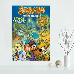 Хороший Scooby Doo плакат пользовательские Атлас плакат Принт ткани плакат печати шелковой ткани Принт плакат