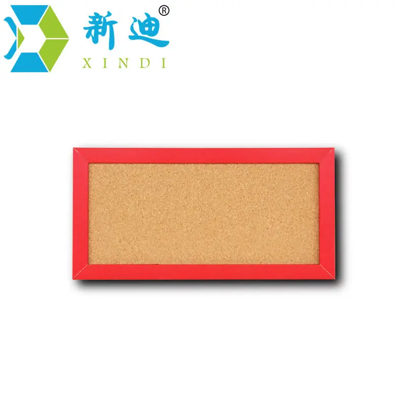 XINDI New 15*30cm MDF Frame Small Notice Bulletin Cork Board Home Decorative Memo Message Pin Board Cork