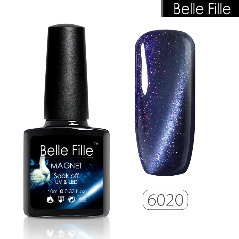 Belle Fille 10 шт. мл кошачий гель для глаз лак Магнитный УФ светодиодный рисунки на