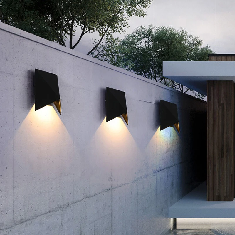 5 Вт Светодиодный Уличный настенный светильник водонепроницаемый светильник-бра настенный сад прохода коридор настенное освещение супер яркий светильник настенные светильники